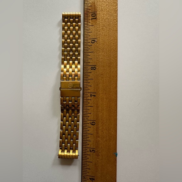 Michele 18mm yellow gold deco watch bracelet - Picture 2 of 6